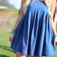 Nadia Pleated Denim Dress