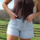 Mickie High Rise Denim Shorts
