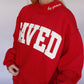 SAVED By Grace Mock Neck - Red