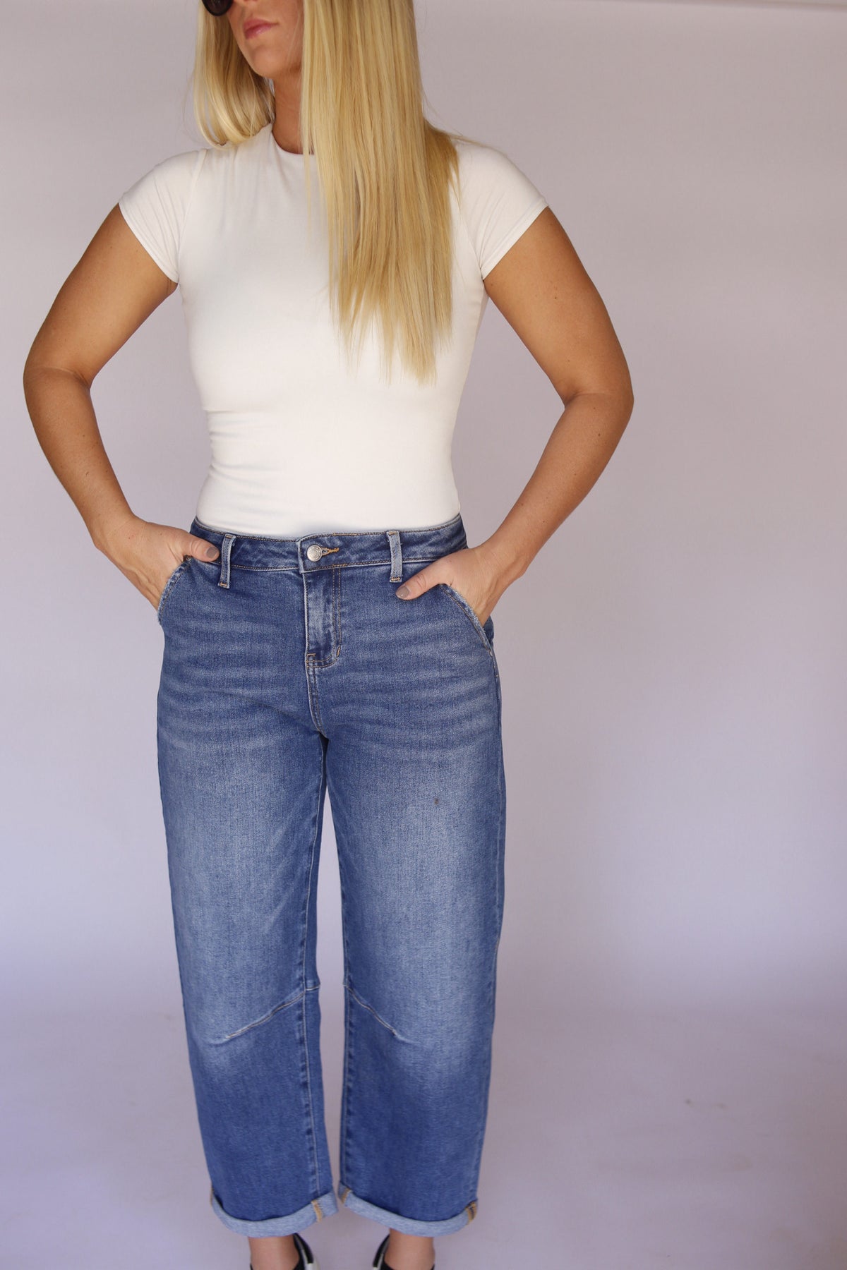 Sally Denim Barrel Jeans