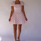Polly Polka Dot Mini Dress - Pink