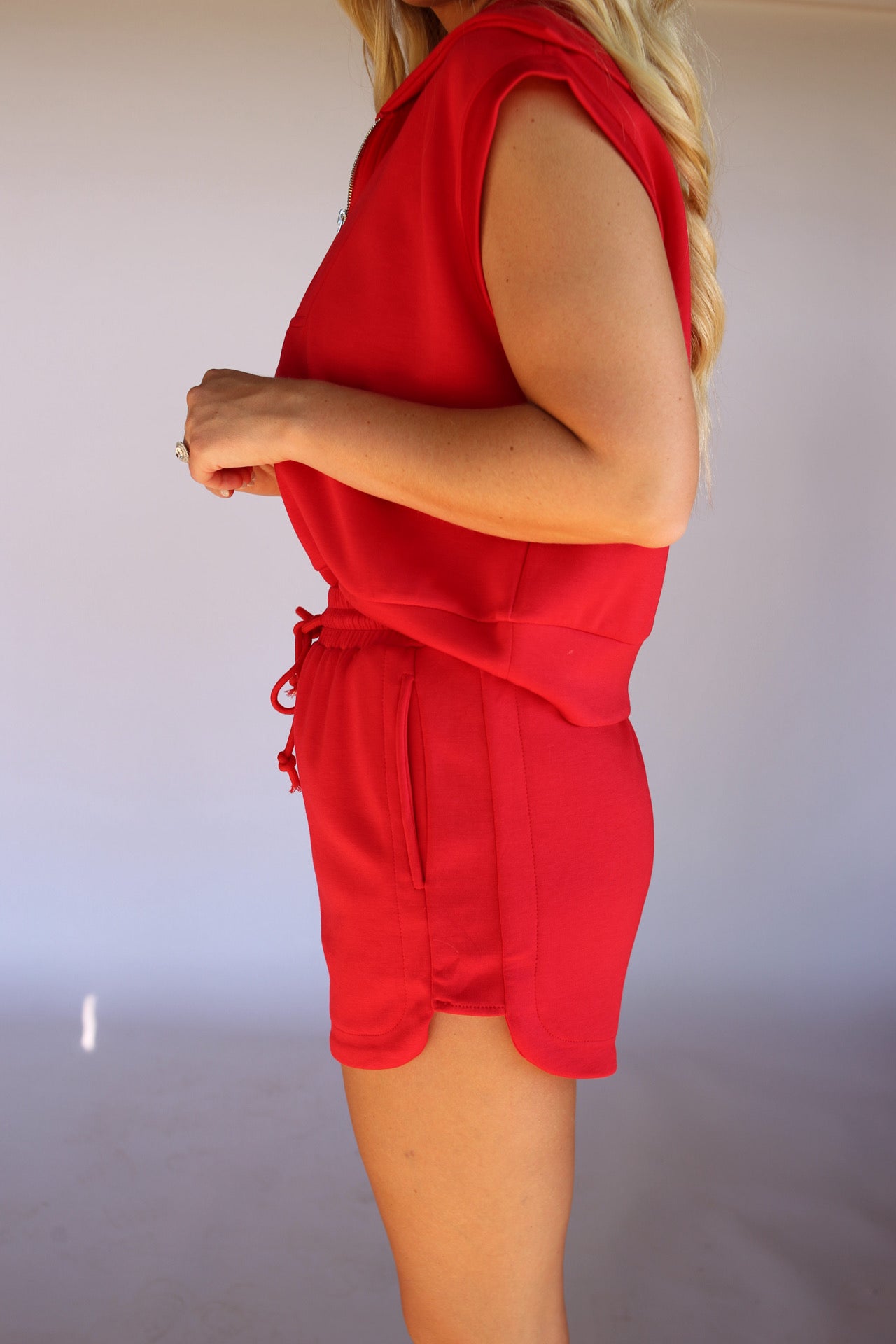 Sofie Shorts Set - Red