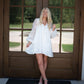 Linnie Embroidered Mini Dress - Ivory