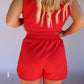Sofie Shorts Set - Red