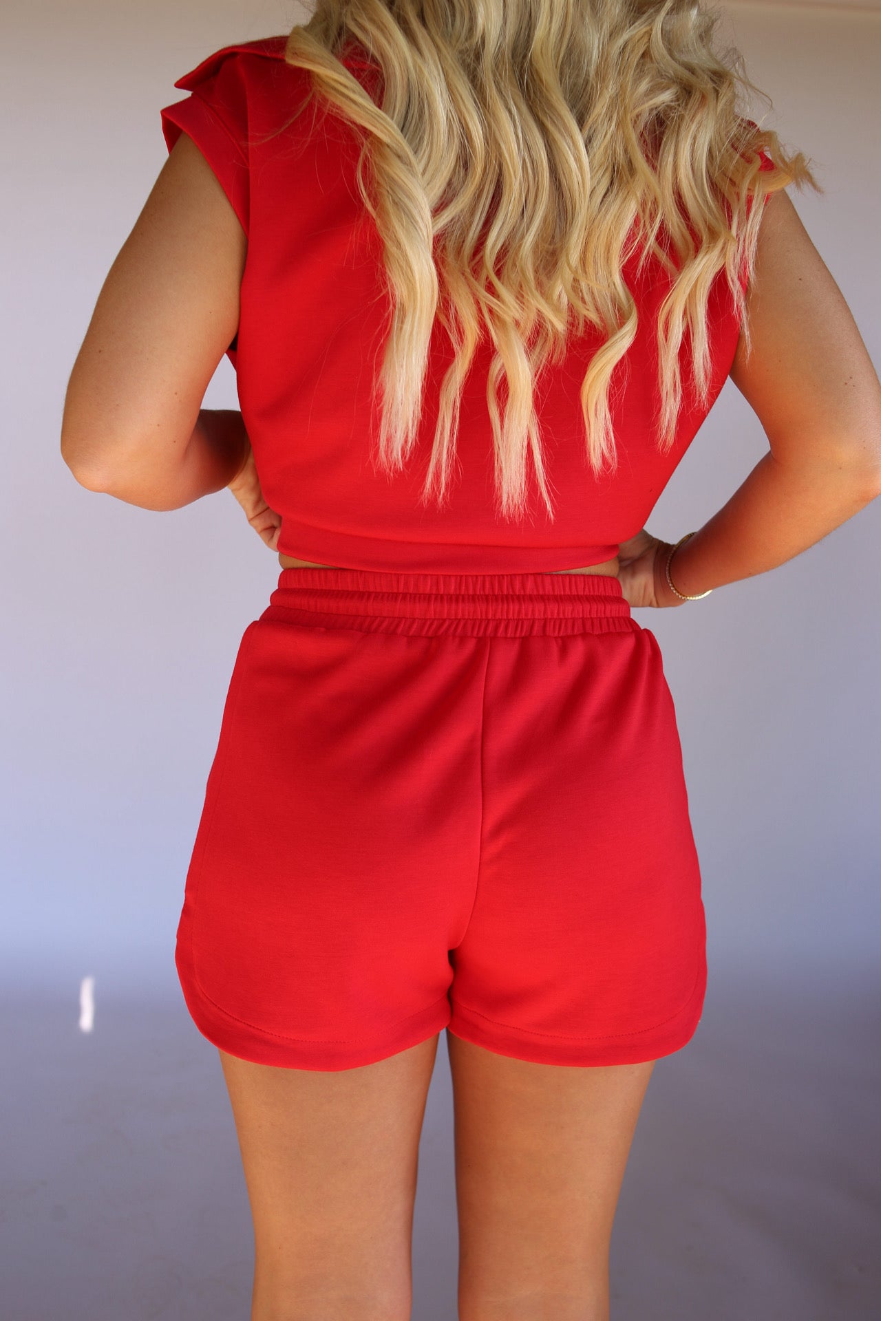 Sofie Shorts Set - Red