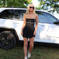 Harlow Contrast Romper - Black