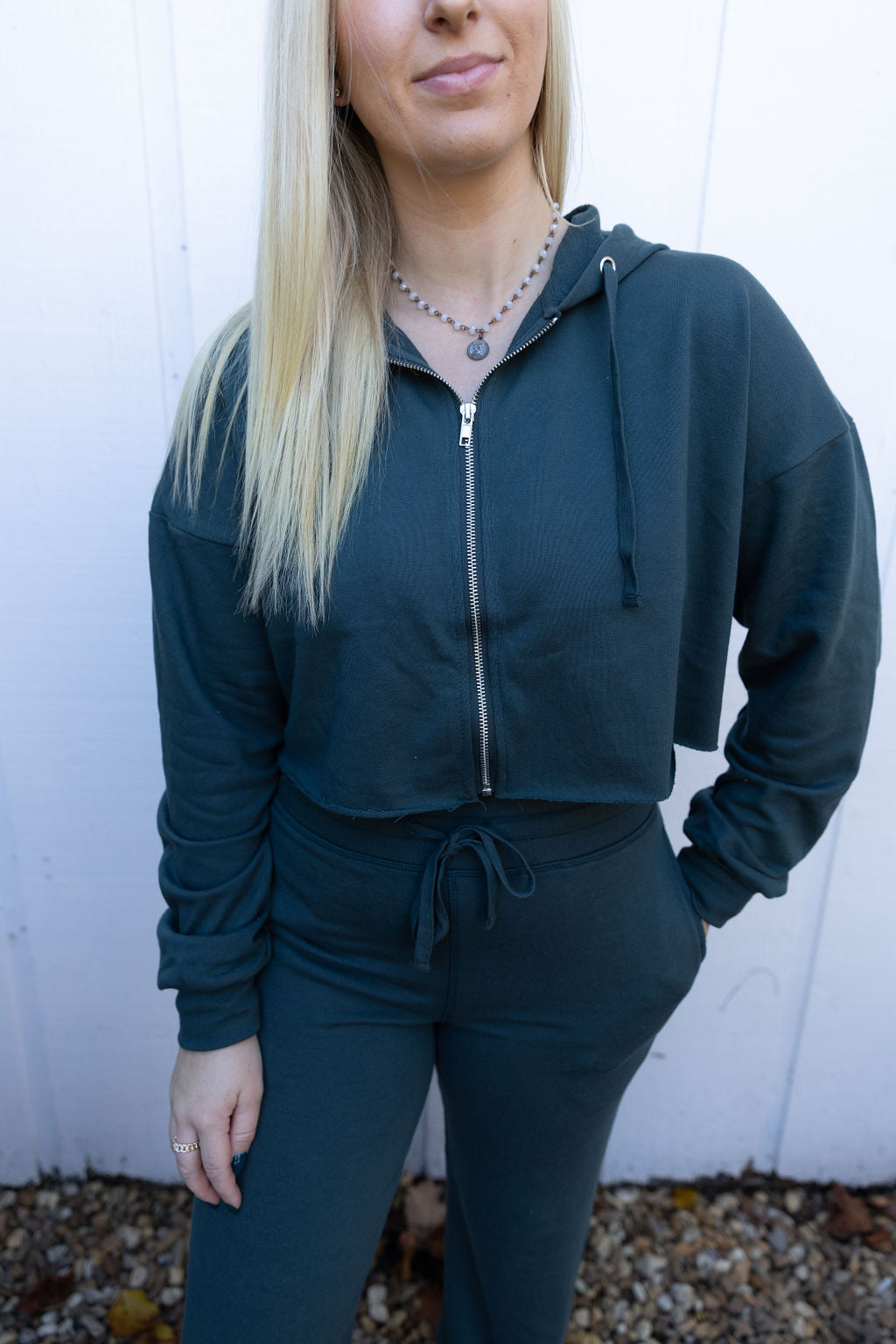 Sal Cropped Zip-Up