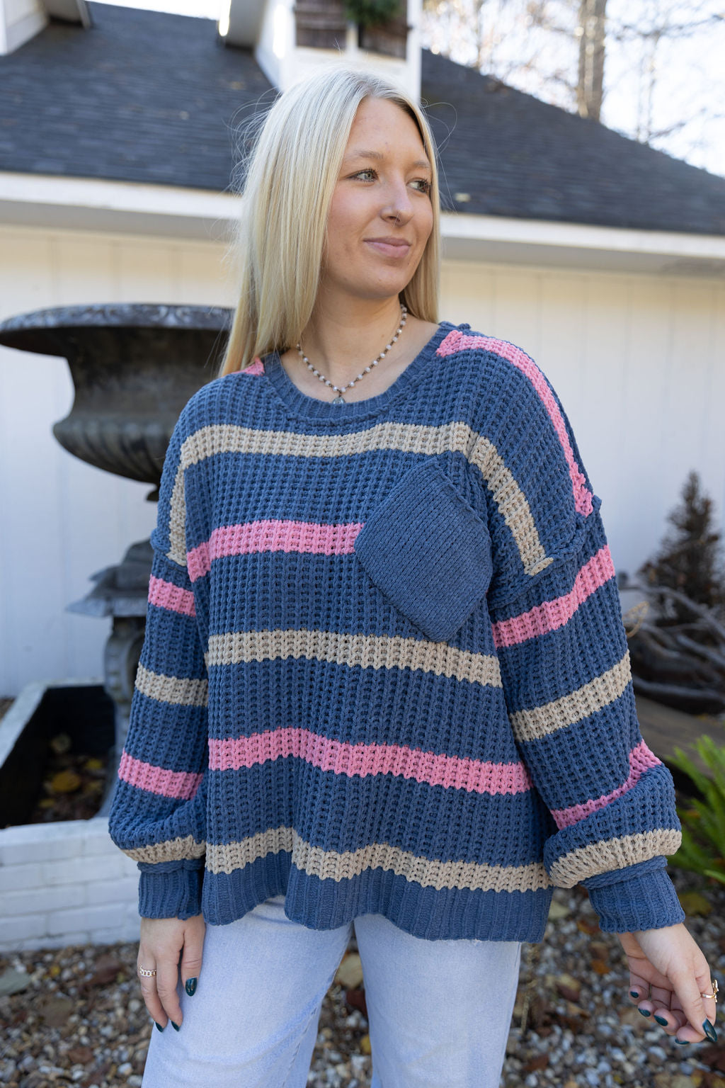 Striped OTS Sweater