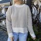 Oaklyn Striped Sweater - Cream