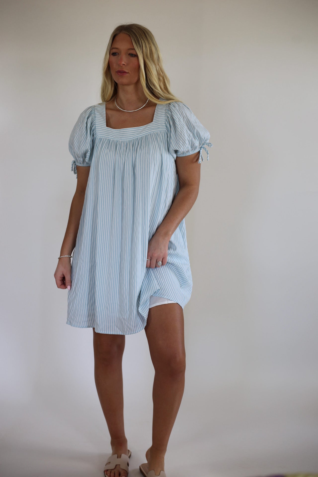 Brielle Stripped Mini Dress