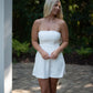 Dainty Bow Strapless Mini Dress