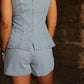 Annie Denim Top & Short Set