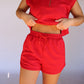 Sofie Shorts Set - Red