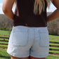 Mickie High Rise Denim Shorts