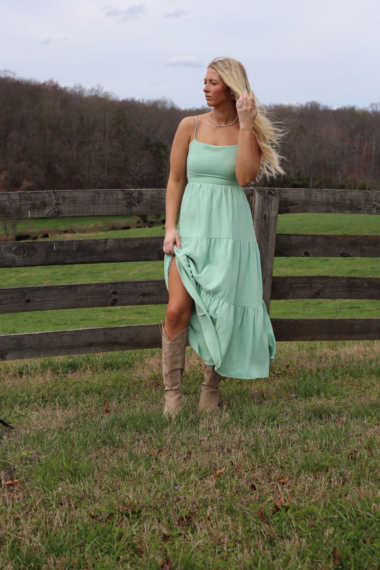 Kylee Midi Dress - Sage