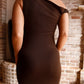Janna Twist Maxi Dress - Brown