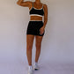 Double Layered Sports Bra - Black