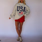 USA/America Reversible Mock Neck