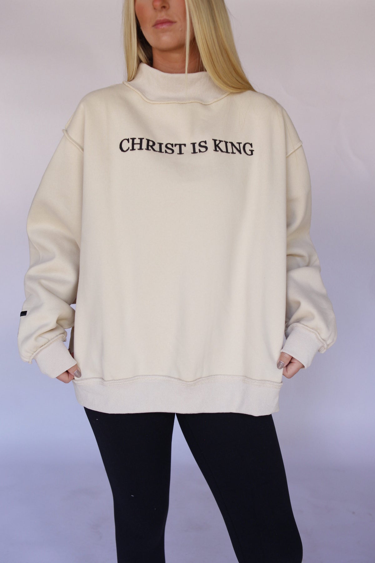 Christ is King Mock Neck