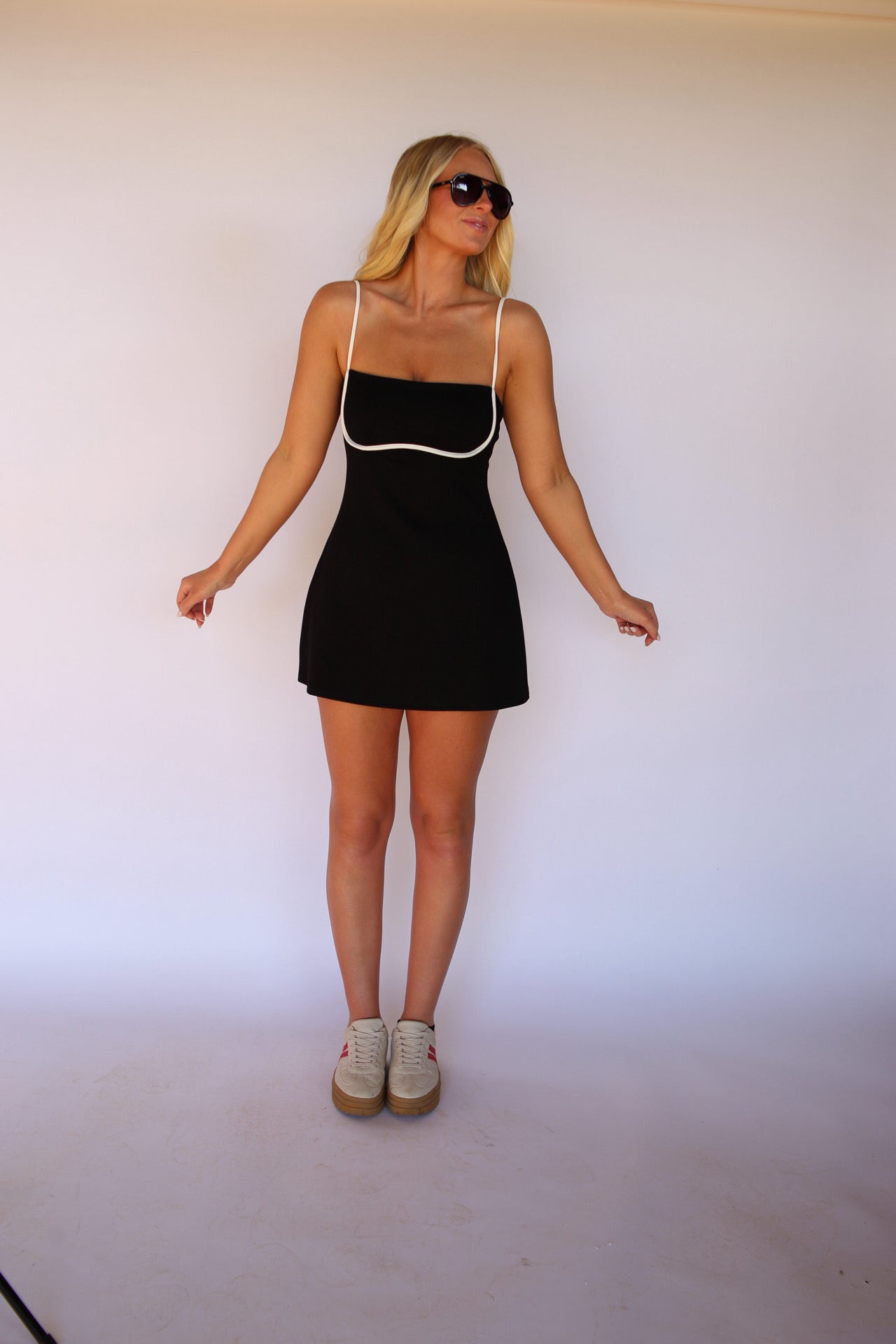 Harlow Contrast Romper - Black