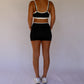 Double Layered Biker Shorts - Black