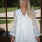 Linnie Embroidered Mini Dress - Ivory