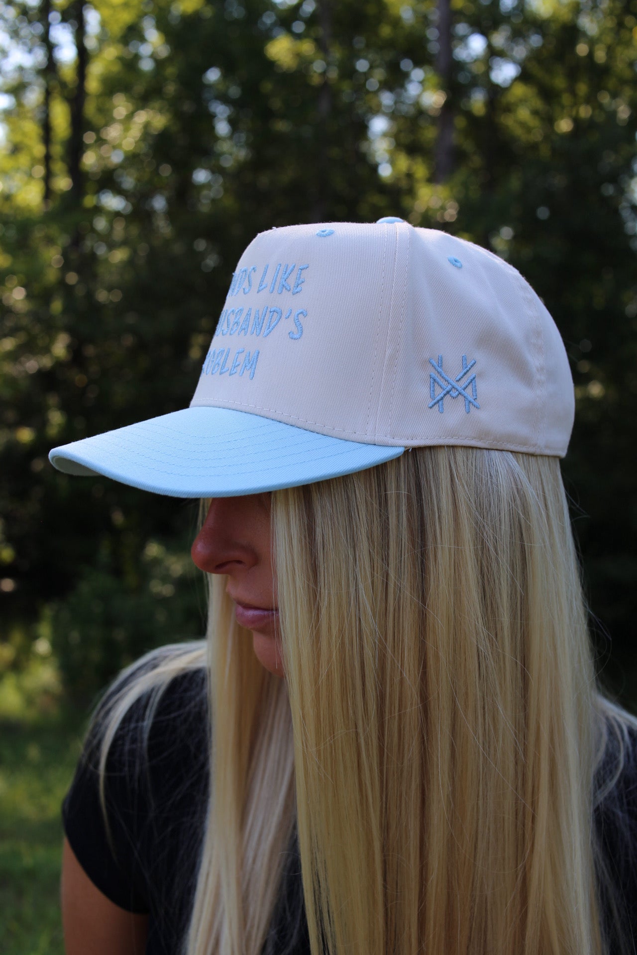 "Sounds Like My Husband's Problem" Hat - Blue