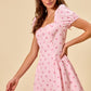 Polly Polka Dot Mini Dress - Pink