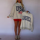 USA/America Reversible Mock Neck