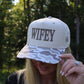 "Wifey" Embroidered Two Tone Hat - Camo