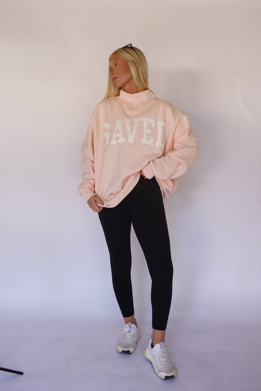 SAVED By Grace Mock Neck - Baby Pink