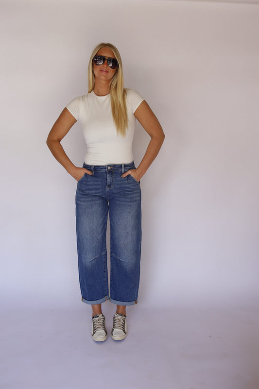 Sally Denim Barrel Jeans