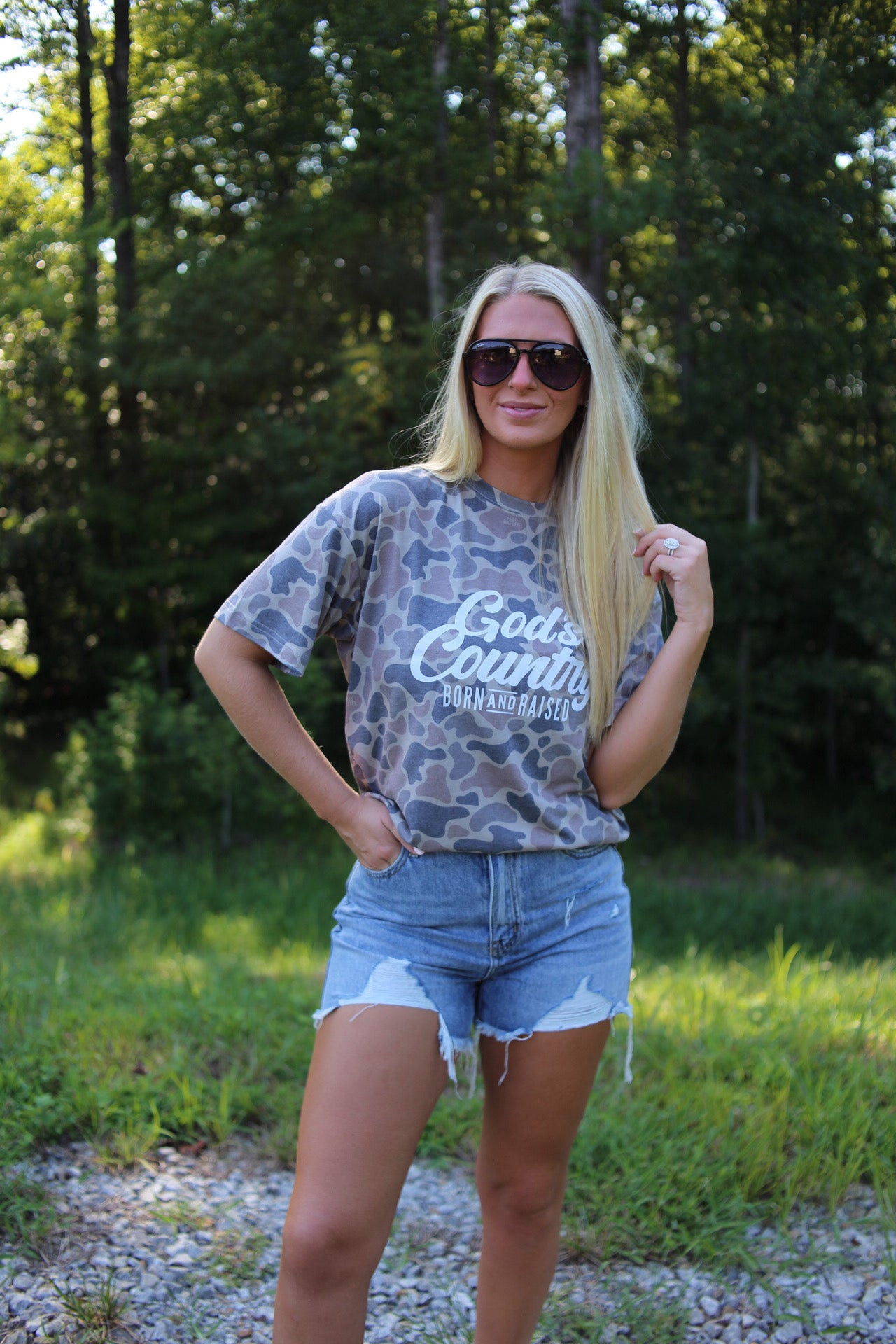 God's Country Vintage Duck Camo Tee