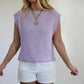 Ellie Knit Sweater Top - Lavender