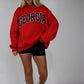'Georgia & GA' Reversible Mockneck Sweatshirt - Red