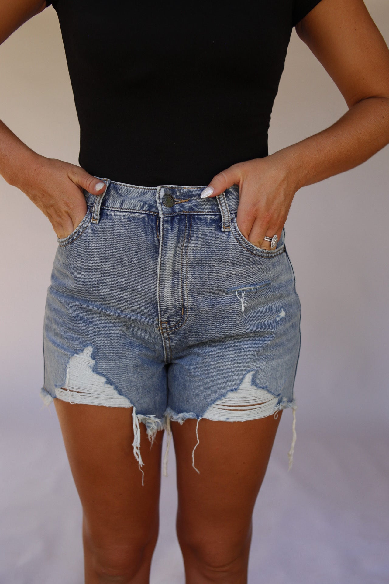 Dime High Rise Denim Short