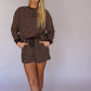 Darcy Striped Set - Brown