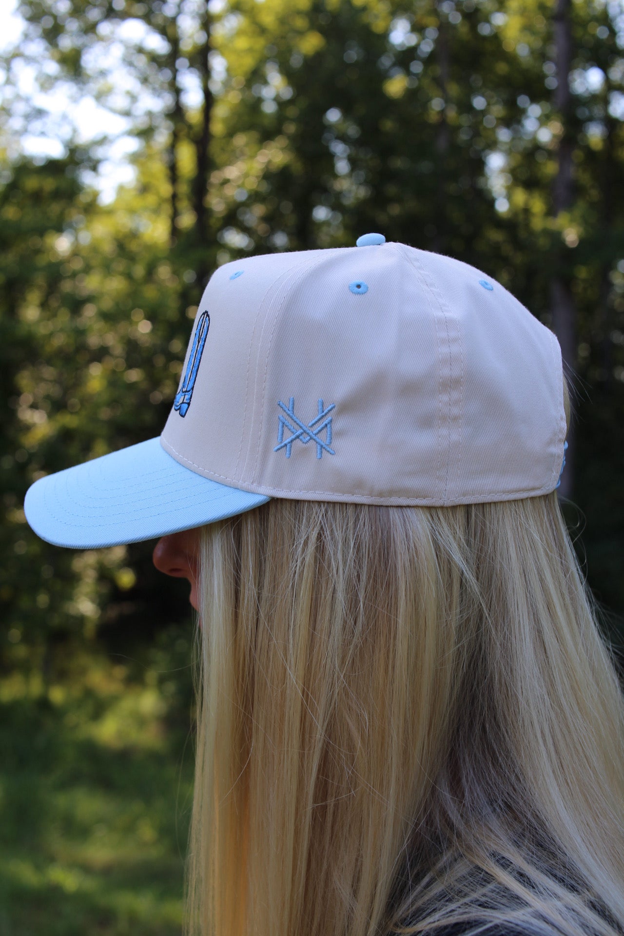 Boots Trucker Hat Embroidered - Blue