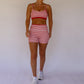 Double Layered Sports Bra -  Red