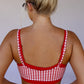 Double Layered Sports Bra -  Red