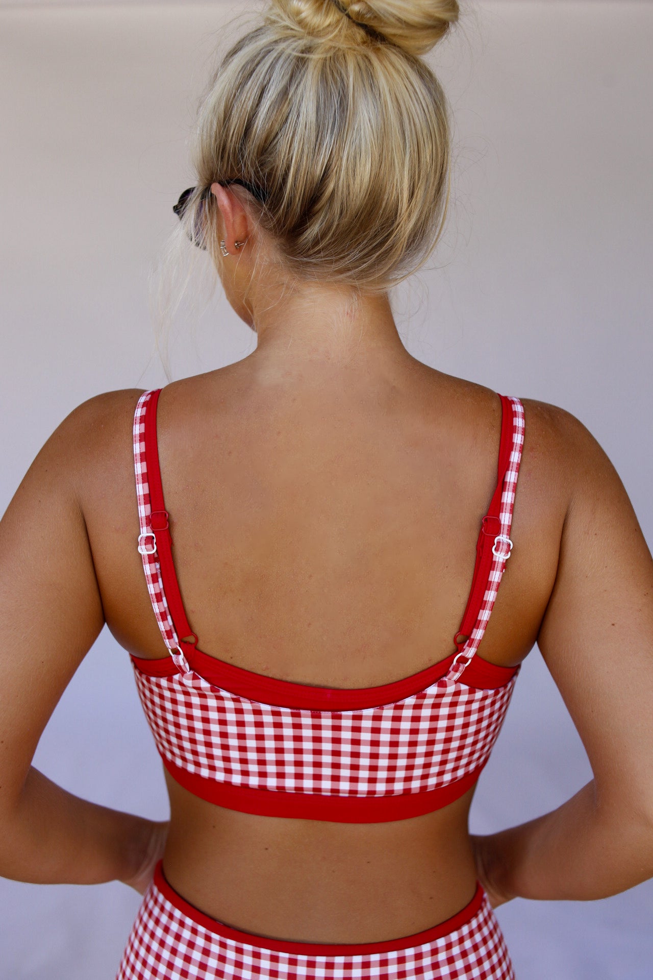 Double Layered Sports Bra -  Red