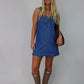Roxi Ruffle Denim Mini Dress