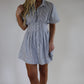 Poppy Dress - White/Navy
