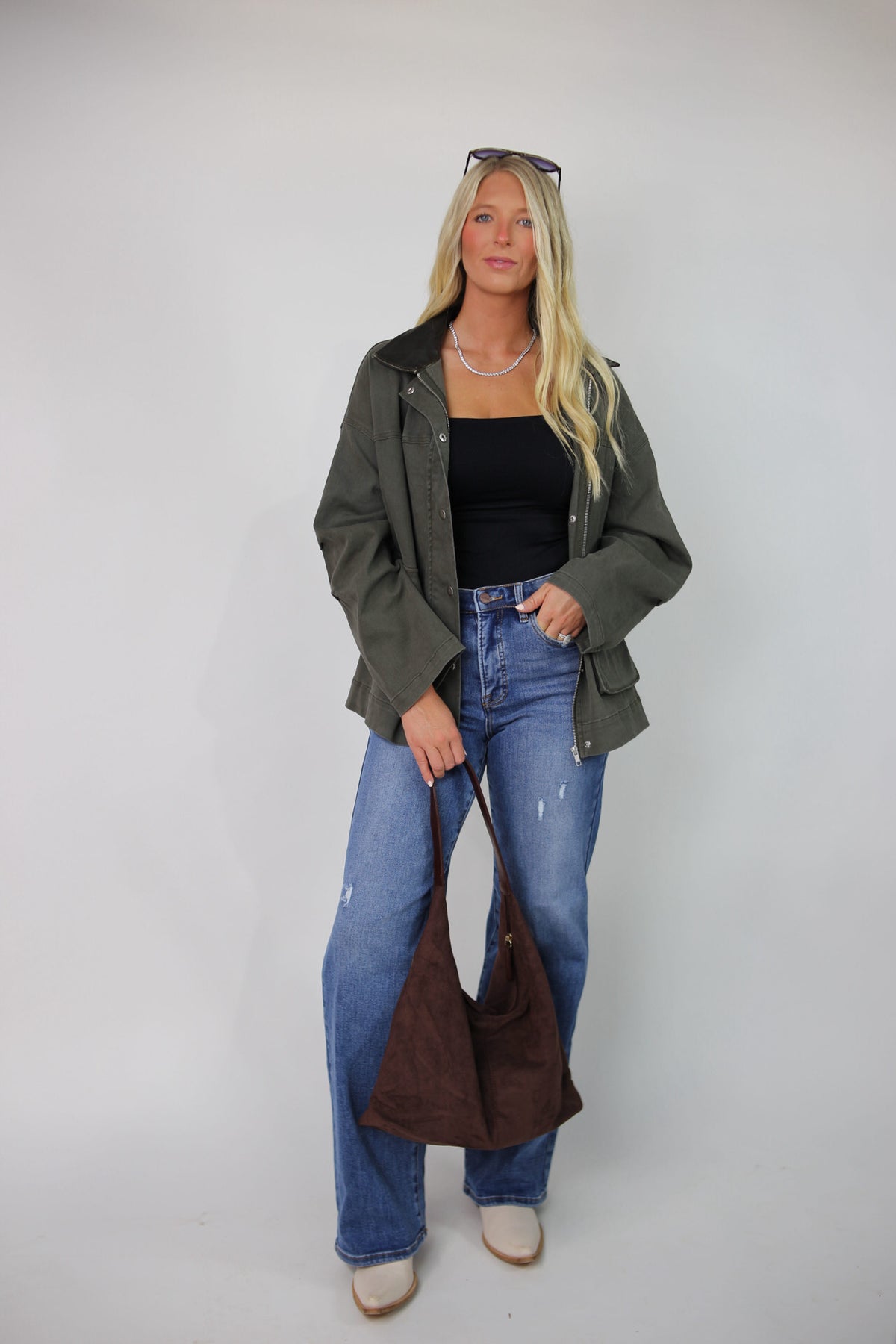 Parker Washed Barn Jacket - Olive