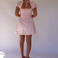 Polly Polka Dot Mini Dress - Pink