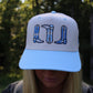 Boots Trucker Hat Embroidered - Blue