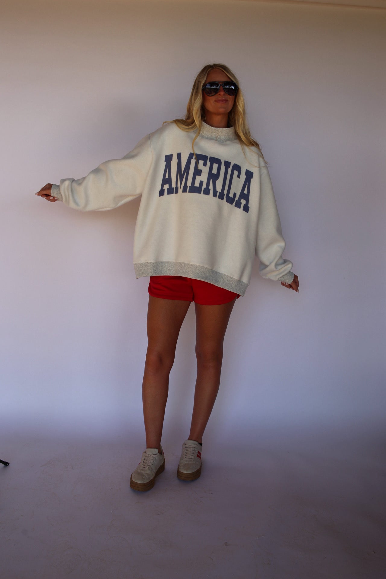 USA/America Reversible Mock Neck