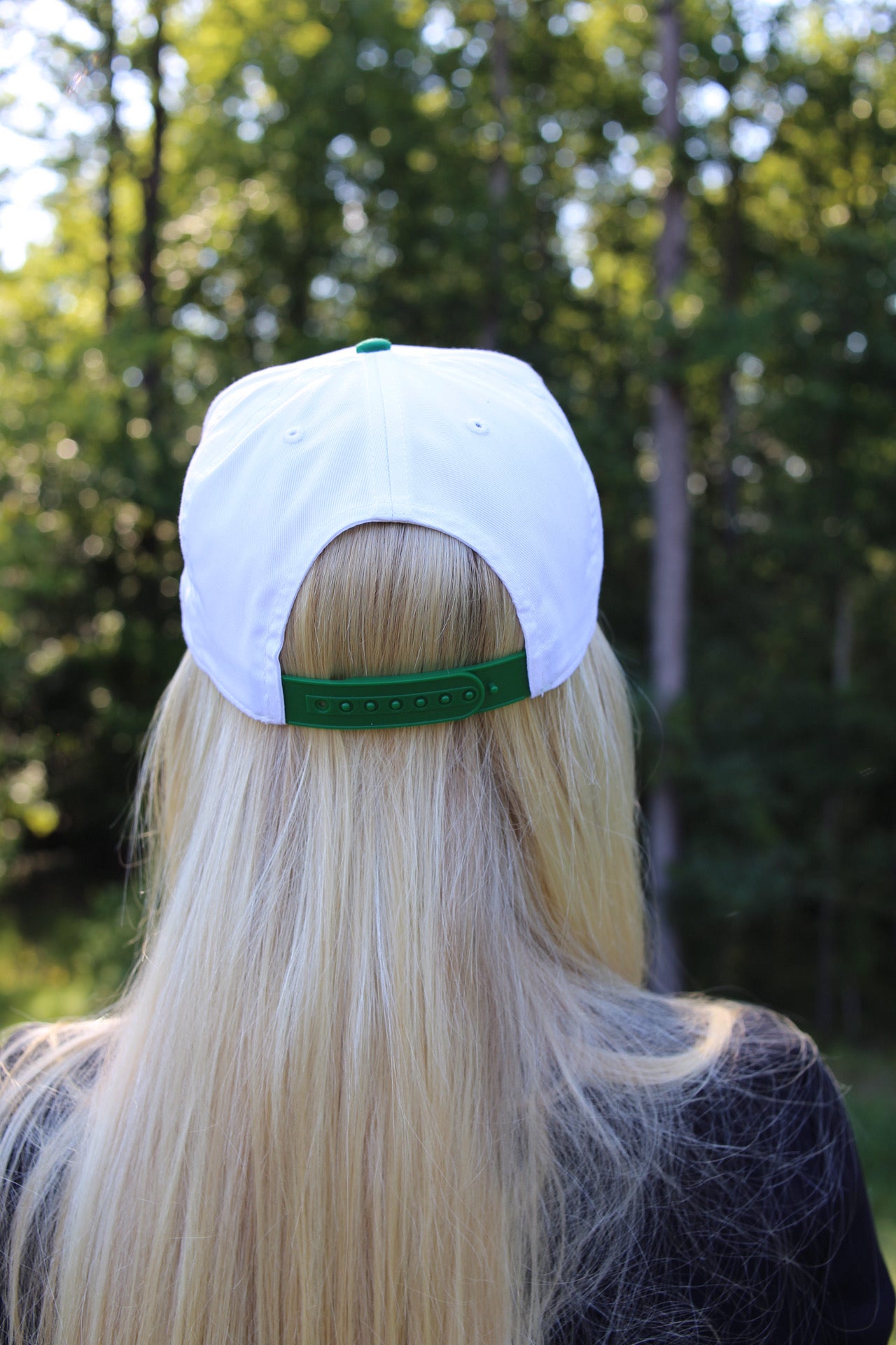 "Honey" Embroidered Hat - Green/Pink