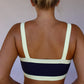 Colorpop Contrast Sports Bra - Navy