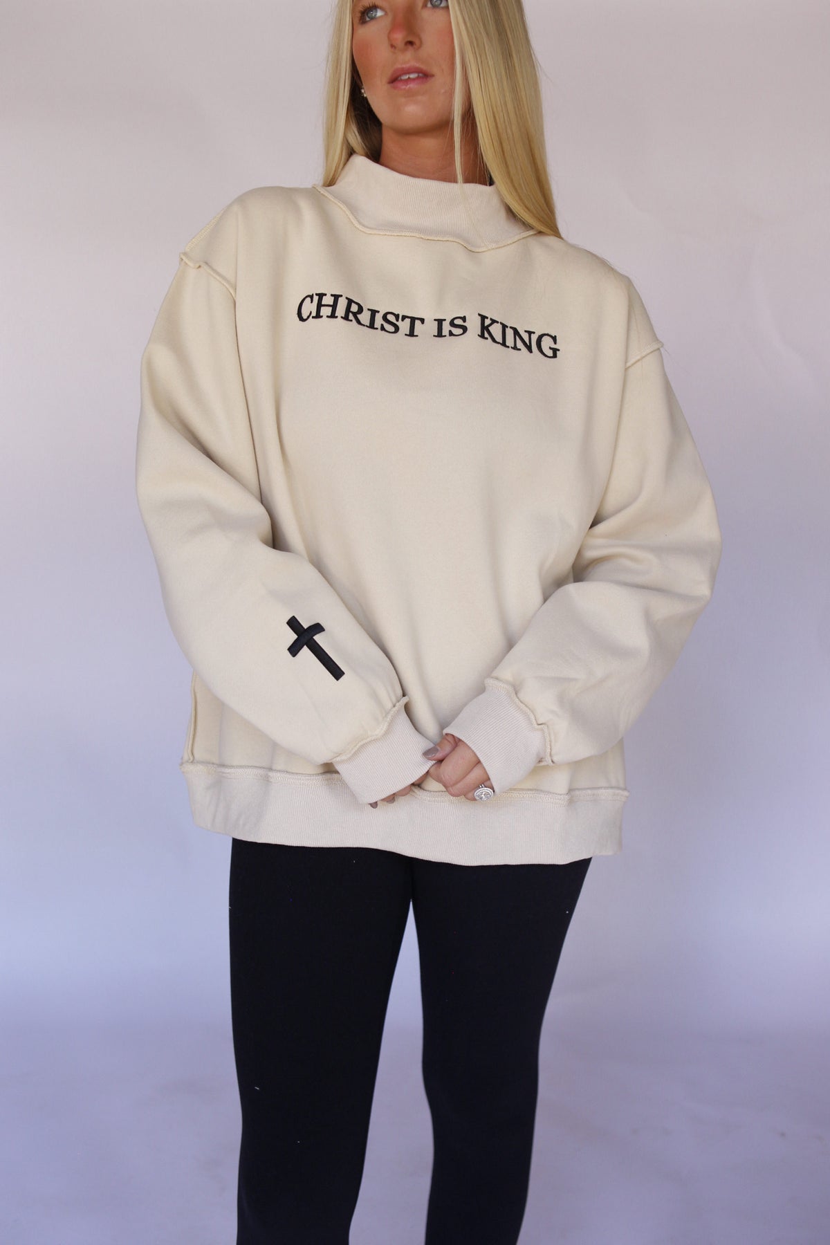 Christ is King Mock Neck